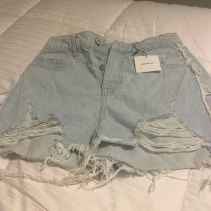 Zara High Rise Jean shorts